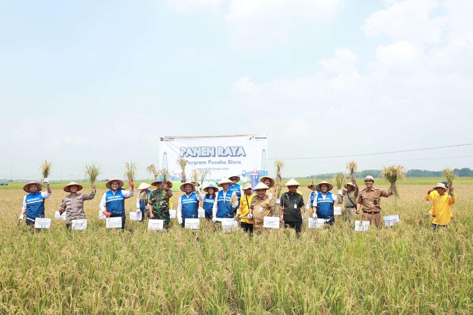 Pertamina dan Pemkab Blora Gelar Panen Raya Padi