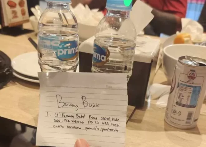 Viral! Pesan Air Mineral, Ternyata Diberi Cairan Pembersih di Restoran Ini