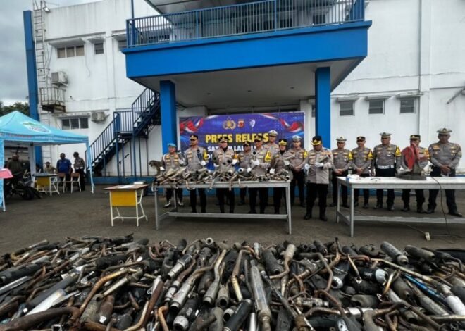 Satlantas Sukabumi Kota Tegas, Hancurkan 1.538 Knalpot Brong Hasil Penindakan