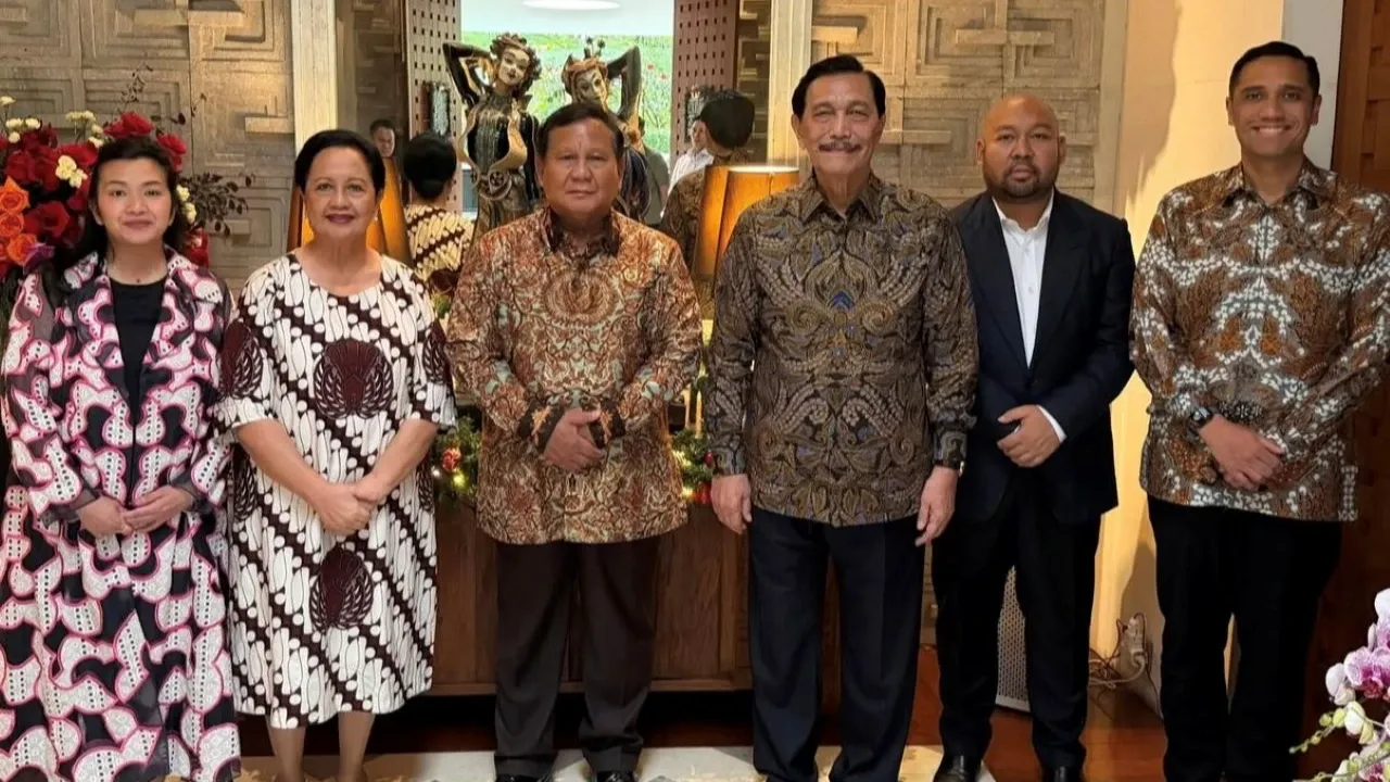 Prabowo dan Didit Sambangi Luhut di Hari Natal 2025, Ini yang Dibahas