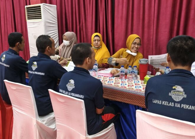 Lapas Pekanbaru Gelar Tes HIV/AIDS untuk Ratusan Warga Binaan, Ini Hasilnya