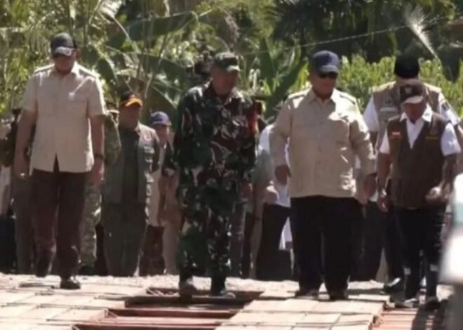 Presiden Tinjau Jembatan Bailey Padang Mantuang, Puji Kolaborasi TNI dan Masyarakat