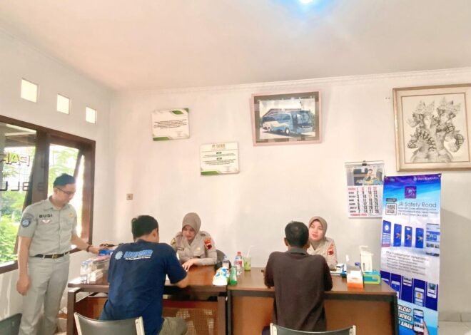 Jasa Raharja Jawa Tengah Gelar Pengobatan Gratis Bagi Kru PO Safari