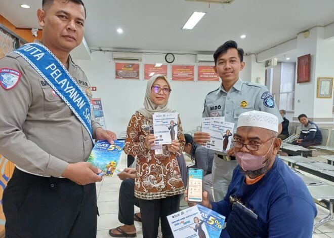 Jasa Raharja Samsat Karanganyar Bersama Tim pembina Gelar Sosialisasi Diskon PKB 5% dan Layanan Samsat Digital