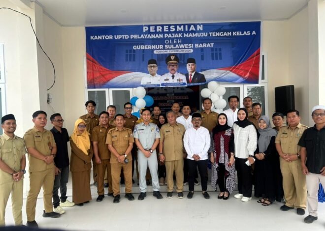 Jasa Raharja Cabang Mamuju Hadiri Peresmian Gedung Samsat Mamuju Tengah Kelas A yang Diresmikan Langsung oleh Gubernur Sulawesi Barat