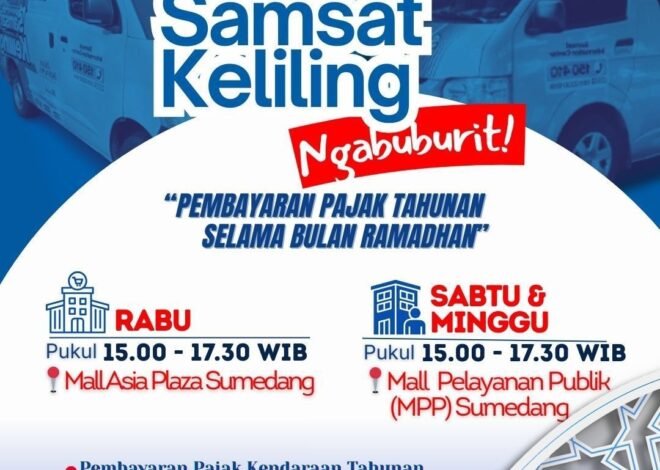 Samsat Keliling Ngabuburit Hadir di Sumedang, Wujud Pelayanan Sepenuh Hati di Bulan Ramadhan