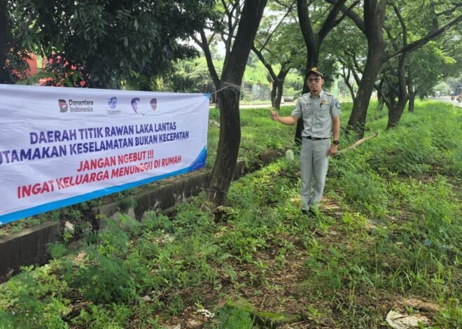 Jasa Raharja Karawang Intensifkan Upaya Preventif Melalui Pemasangan Spanduk Keselamatan