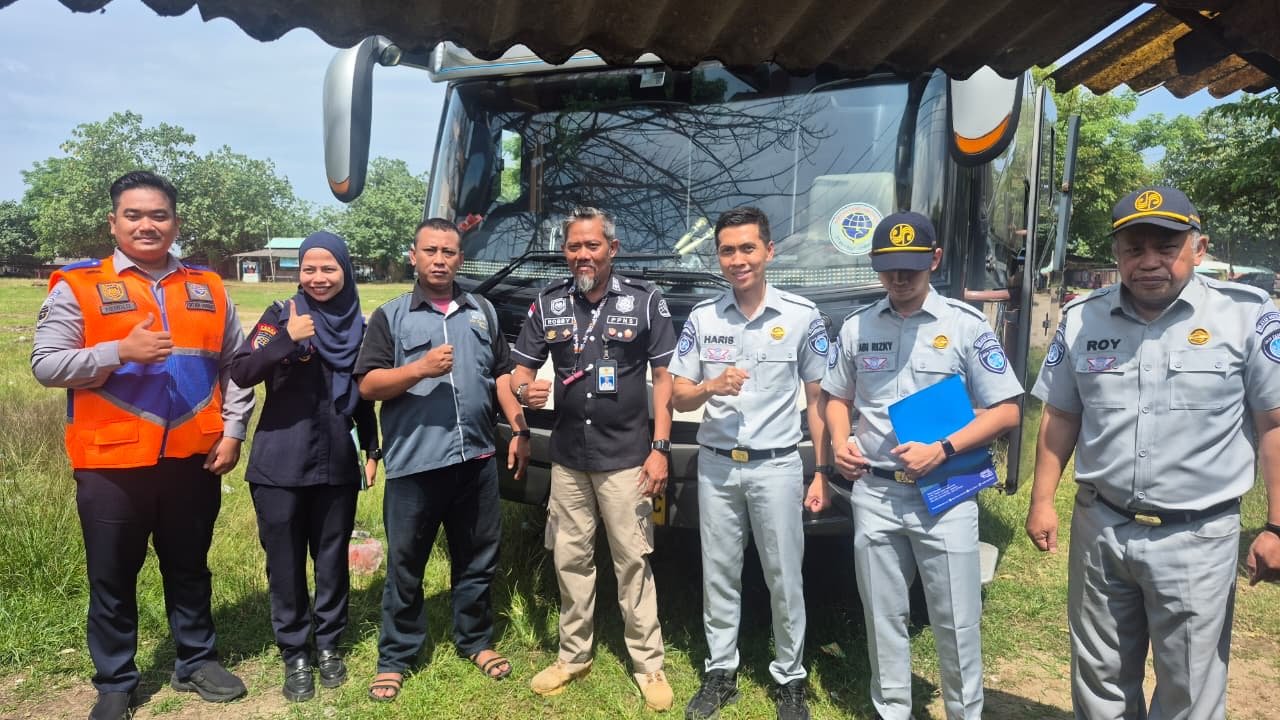 Ramp Check Terpadu di Pantai Pasir Putih Ciparay anyer, Wujud Optimalisasi Keselamatan Angkutan Lebaran 2026