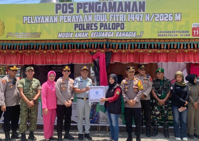 Kepala Cabang Jasa Raharja Palopo Bersama Kapolres Palopo dan Dandim Lakukan Kunjungan Ke Pos Pengamanan Lebaran 2026 di Kota Palopo