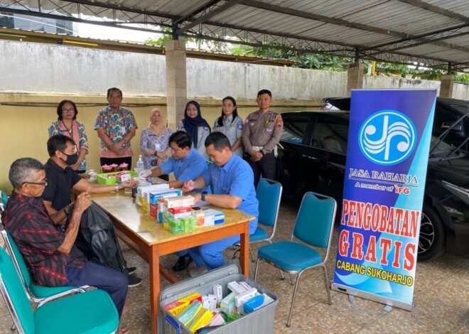 Tingkatkan Pelayanan Periode PAM Siaga Idul Fitri, Jasa Raharja Sukoharjo Gelar Pengobatan Gratis di Samsat Sukoharjo