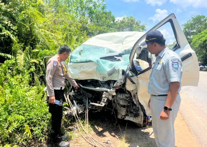 Jasa Raharja Kalbar Respons Cepat Kecelakaan Minibus dan Truk Box, Seluruh Korban Dijamin Santunan