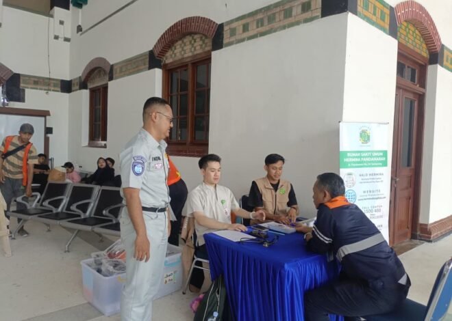 Kawal Arus Balik Sehat: Jasa Raharja Semarang dan RS Hermina Pandanaran Gelar Pengobatan Gratis di Stasiun Tawang