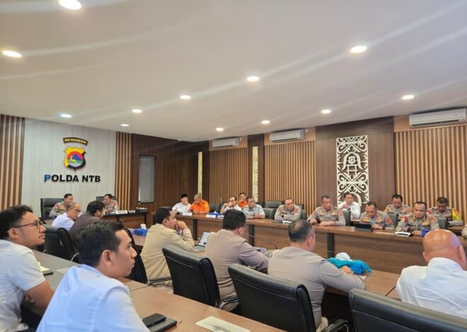 Dukung Pengamanan Mudik, Jasa Raharja NTB Hadiri Rakor Linsek Ops Ketupat di Polda NTB