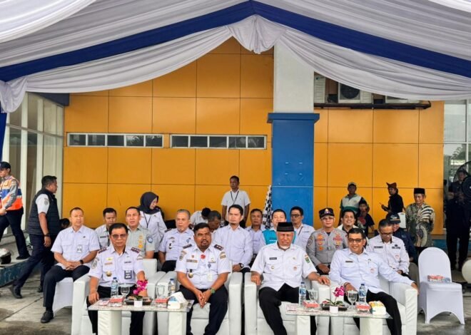 Jasa Raharja Sumatera Barat Hadiri Pelepasan Bus Mudik dan Balik Gratis oleh Ditjen Perhubungan Darat di Terminal Anak Air BPTD Kelas II Sumatera Barat