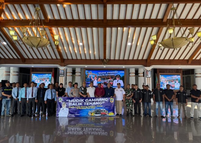 Jasa Raharja Pati Hadiri Pemberangkatan Program Mudik Gratis Lebaran 2026 di Pendopo Setda Kabupaten Pati