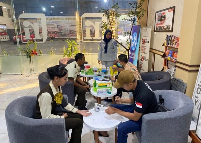 Jamin Keamanan Pemudik 2026, Jasa Raharja Sukoharjo dan Rosalia Indah Gelar Tes Kesehatan Kru Bus