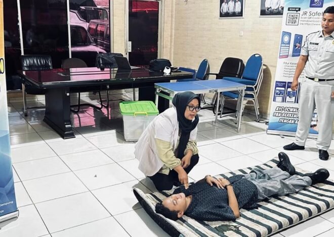 Tingkatkan Kesiapan Angkutan Lebaran, Jasa Raharja Gelar Layanan Kesehatan dan Pelatihan Darurat bagi Kru Bus Damri