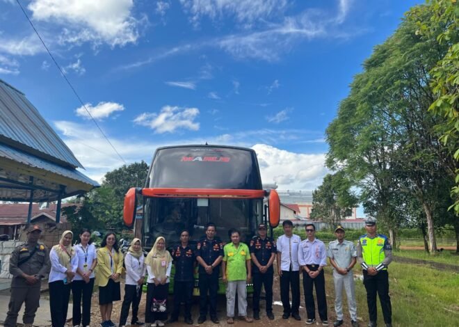 Jasa Raharja Sintang Bersama Instansi Terkait Laksanakan Rampcheck Kendaraan di Putussibau, Pastikan Angkutan Aman Jelang Mudik Lebaran 1447 H