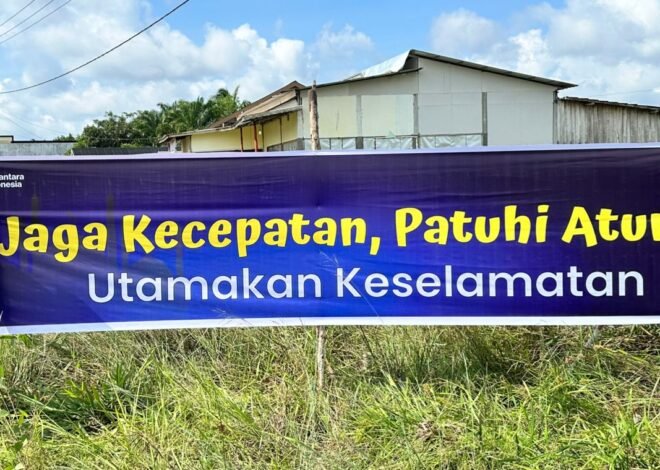 140 Spanduk Terpasang, Jasa Raharja Kalteng Gencarkan Imbauan Keselamatan di Jalur Rawan Laka