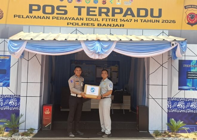 PT Jasa Raharja Cabang Tasikmalaya Bagikan Bingkisan kepada Petugas di Empat Pos Pengamanan Wilayah Ciamis dan Banjar