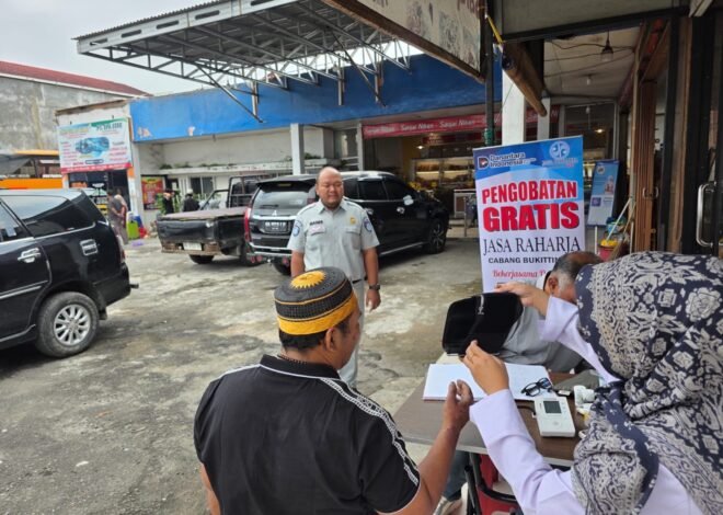 Jasa Raharja Sumatera Barat Perkuat Upaya Preventif, Gelar Pelayanan Kesehatan Gratis di Pool PO Palala dan Al-Hijrah