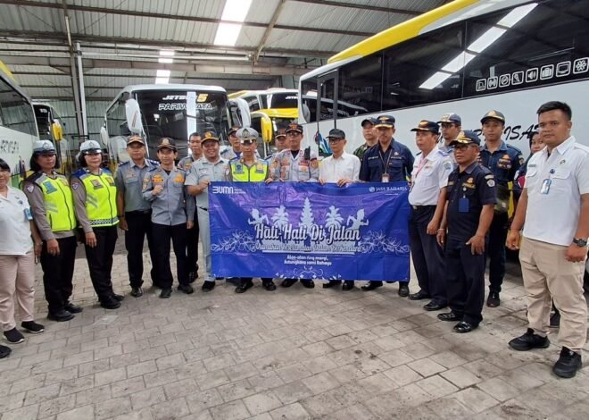 Jasa Raharja Bali Bersama Mitra Kerja Laksanakan Rampcheck di PO MTrans Denpasar
