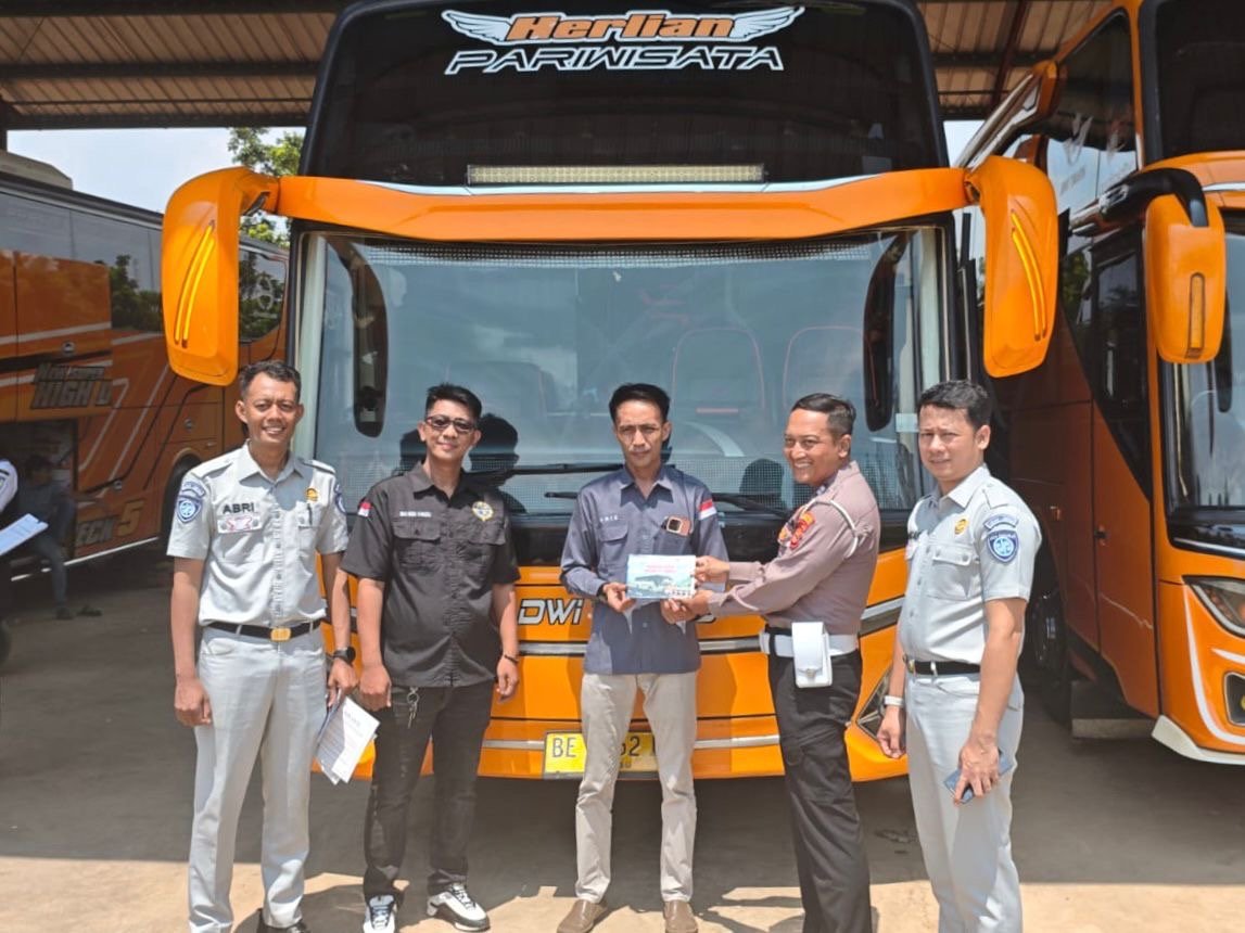 Upaya Tekan Risiko Kecelakaan, Samsat Pesawaran Gelar Rampcheck dan Edukasi Keselamatan