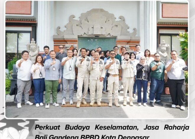 Perkuat Budaya Keselamatan, Jasa Raharja Bali Gandeng BPBD Kota Denpasar Gelar Sosialisasi K3