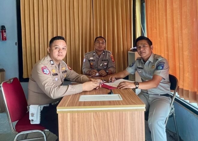 FKLL Jasa Raharja Bersama Satlantas Muara Enim Bahas Penanganan Titik Rawan Kecelakaan di Gelumbang dan Lubai