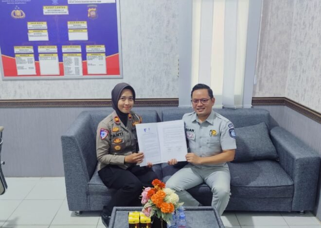 Jasa Raharja Kalbar dan Satlantas Polres Mempawah Teken Komitmen Kolaborasi Tingkatkan Pelayanan dan Pencegahan Kecelakaan