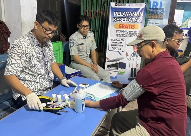 Jasa Raharja Cabang Sintang Gelar Pengobatan Gratis melalui MUKL bagi Sopir dan Penumpang DAMRI