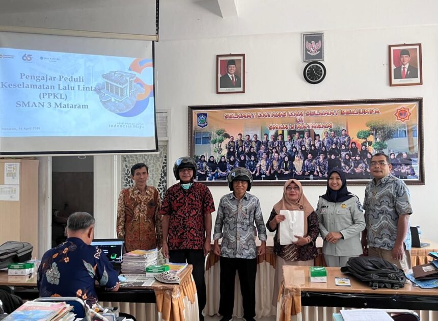Jasa Raharja NTB Gelar PPKL di SMA Negeri 3 Mataram, Perkuat Peran Guru dalam Edukasi Keselamatan