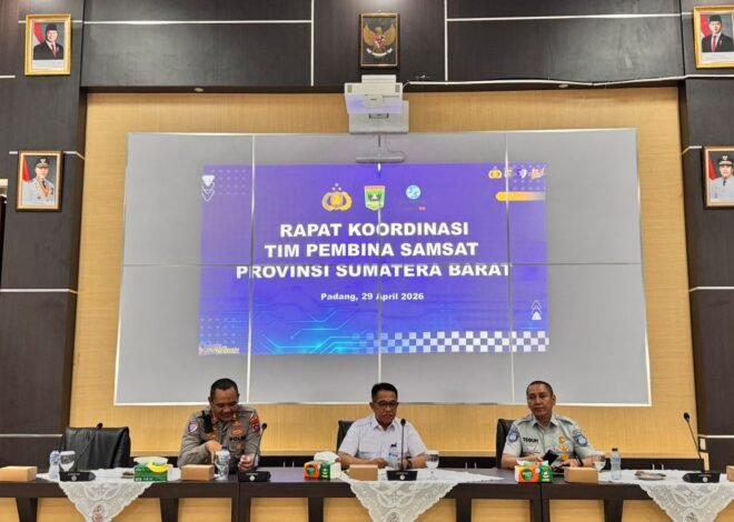 Jasa Raharja Sumbar Ikuti Rakor Samsat Tim Pembina Samsat Provinsi Sumbar, Bahas Kemudahan Layanan Pajak dan Penguatan Kepatuhan di Sumbar