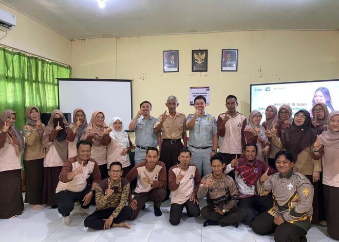 Cegah Kecelakaan Sejak Dini, PT Jasa Raharja Kanwil Kalimantan Timur Edukasi Pelajar SMPN 1 Long Kali Kab. Paser