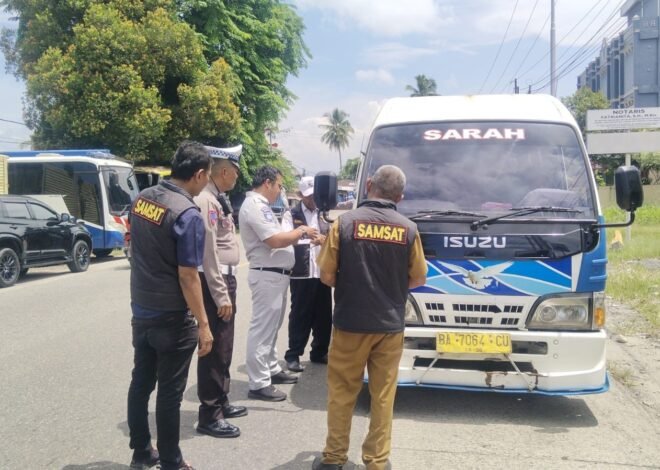 Jasa Raharja Sumbar Dukung Razia Gabungan Penertiban Pajak Kendaraan dan Keselamatan Berlalu Lintas di Lubuk Alung