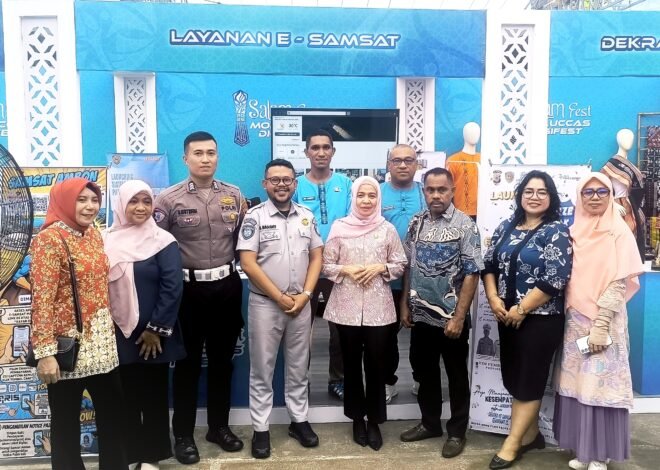 Jasa Raharja Maluku dan Tim Pembina SAMSAT Hadirkan Layanan E-Samsat di Salam Fest Ambon