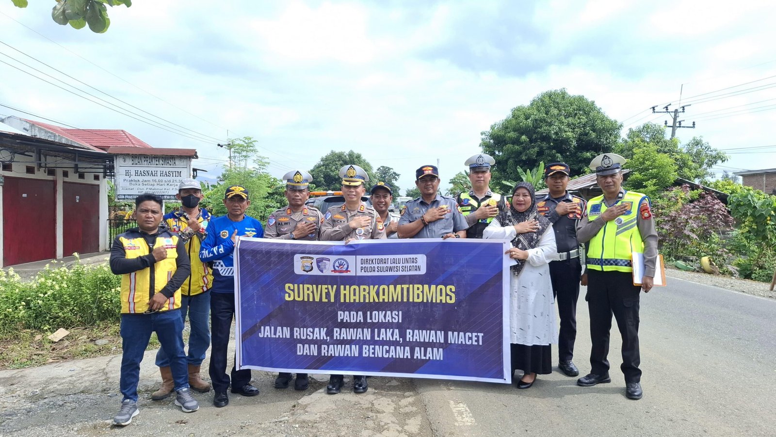 Jasa Raharja Palopo Bersama Ditlantas Polda Sulsel dan Instansi Laksanakan Survey Harkamtibmas di Kab. Luwu