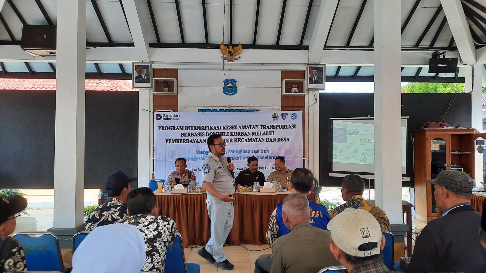 Dorong Budaya Tertib Lalu Lintas, Jasa Raharja menggelar Kampanye Keselamatan Transportasi di Kecamatan Tegal Timur