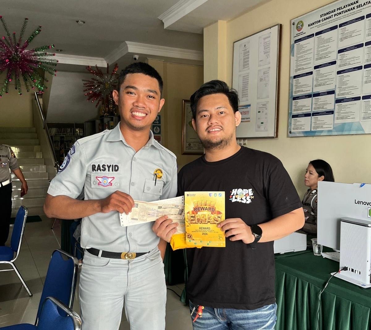 Jasa Raharja Kalimantan Barat Masifkan Sosialisasi Program Reward Emas di Titik Keramaian