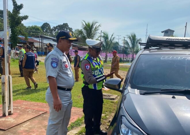 Jasa Raharja Cabang Singkawang Bersama Tim Pembina Samsat Laksanakan Operasi Gabungan di Kecamatan Sanggau Ledo