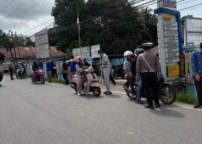 Jasa Raharja Kalteng dan Tim Pembina Samsat Murung Raya Gelar Operasi Gabungan Sosialisasi Keringanan PKB
