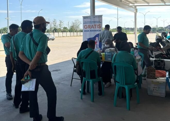 Tekan Risiko Kecelakaan, Jasa Raharja Sulsel Berikan Layanan Kesehatan Gratis untuk Driver PT Green SM