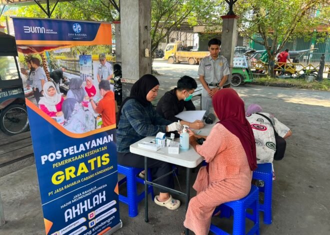 Perkuat Budaya Keselamatan Berlalu Lintas, Jasa Raharja Cabang Kandangan Gelar Pelayanan Kesehatan Gratis