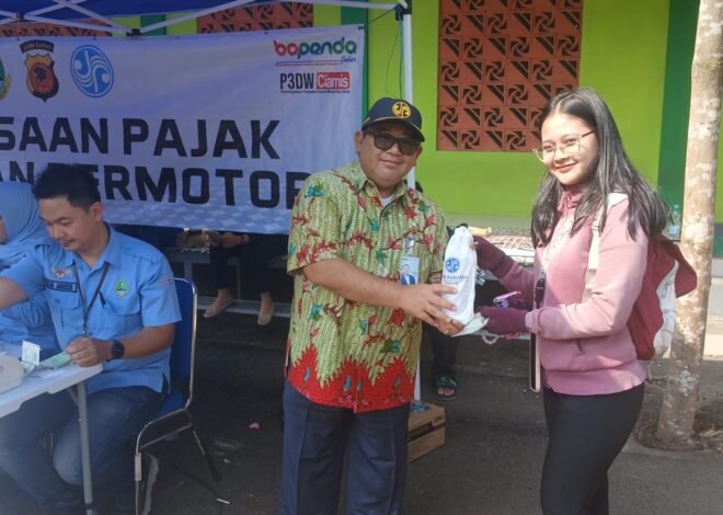 Jasa Raharja Bersama Tim Pembina Samsat Kabupaten Ciamis Gelar Operasi Gabungan dan Berikan Apresiasi kepada Wajib Pajak Taat