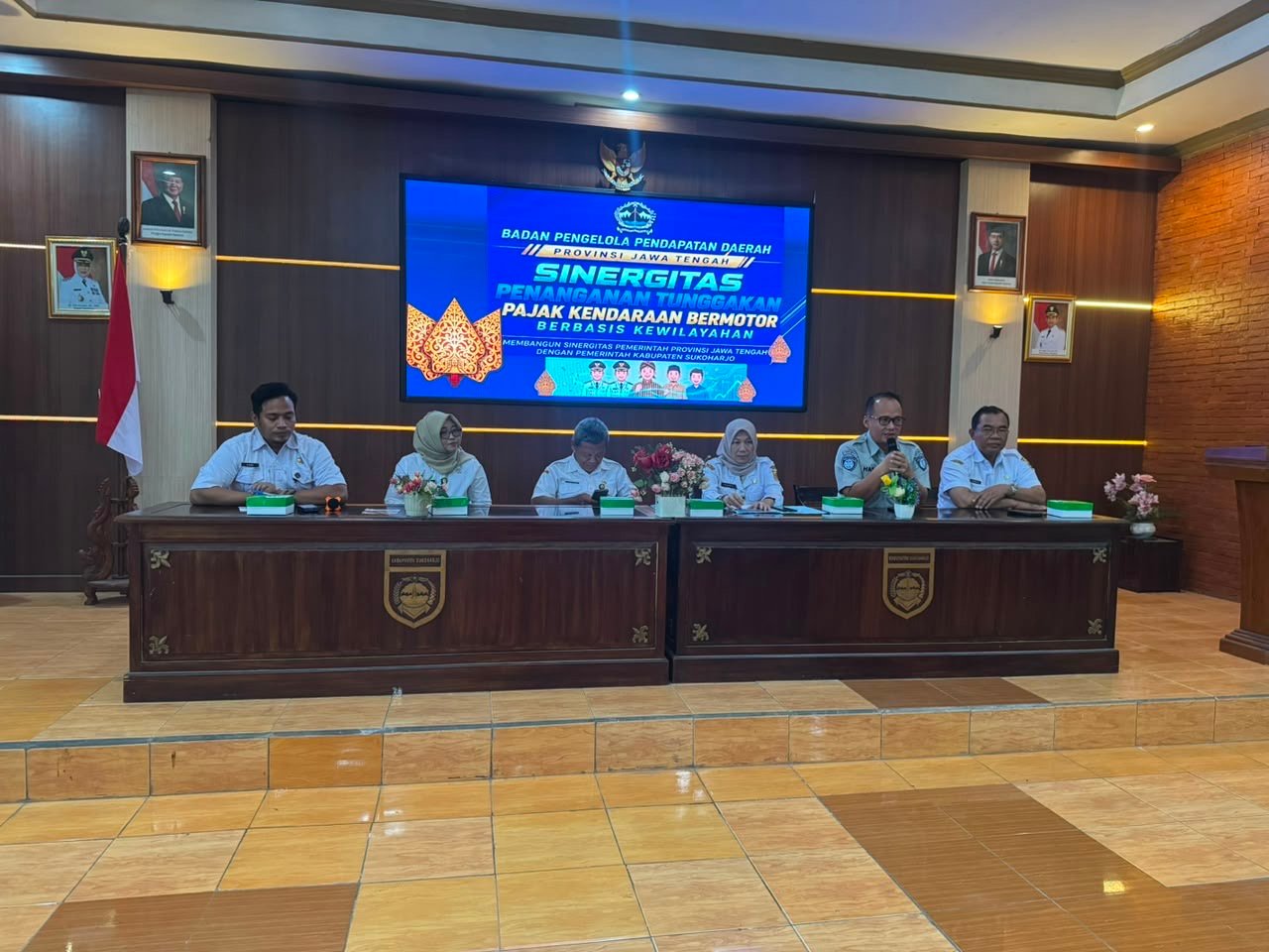 Jasa Raharja Sukoharjo Bersama Tim Pembina Samsat Gelar Monitoring dan Evaluasi Program Sengkuyung Mobile di Kecamatan Kartasura dan Gatak