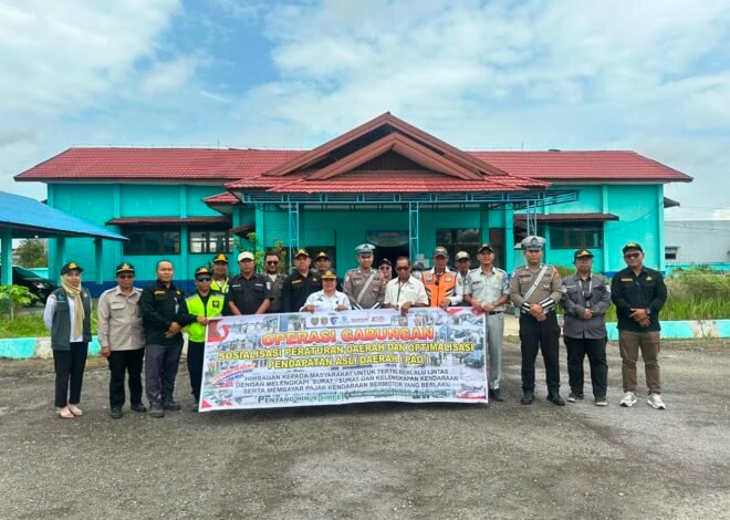 Jasa Raharja Kalteng Bersama Tim Pembina Samsat Katingan Gelar Operasi Gabungan Tingkatkan Kepatuhan Wajib Pajak Kendaraan Bermotor