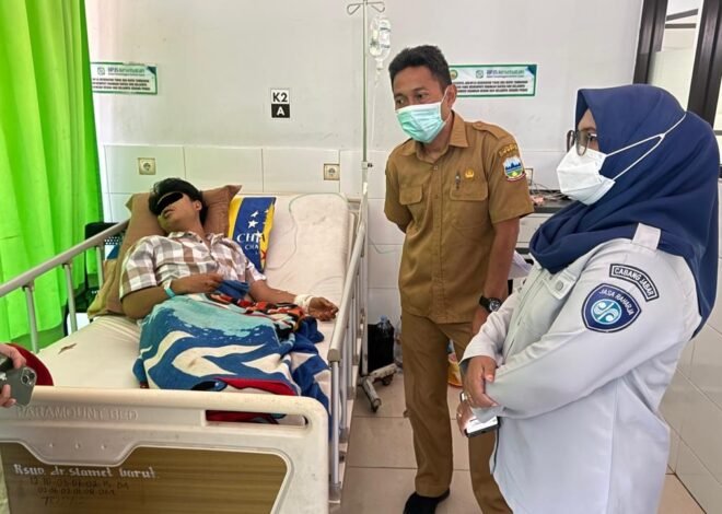 Wujud Pelayanan Proaktif, PJ Samsat Garut Laksanakan Kunjungan Korban Kecelakaan Lalu Lintas di RSUD Garut