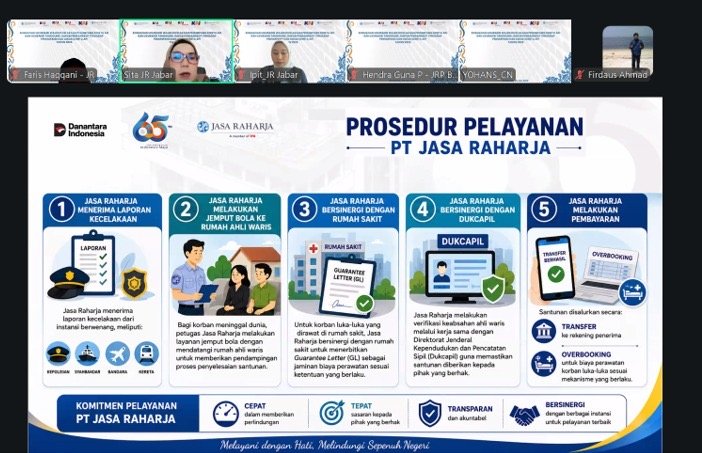 PT Jasa Raharja (Persero) Perkuat Sinergi dengan PT Kereta Api Indonesia melalui Sosialisasi Asuransi Wajib Kecelakaan Penumpang Tahun 2026