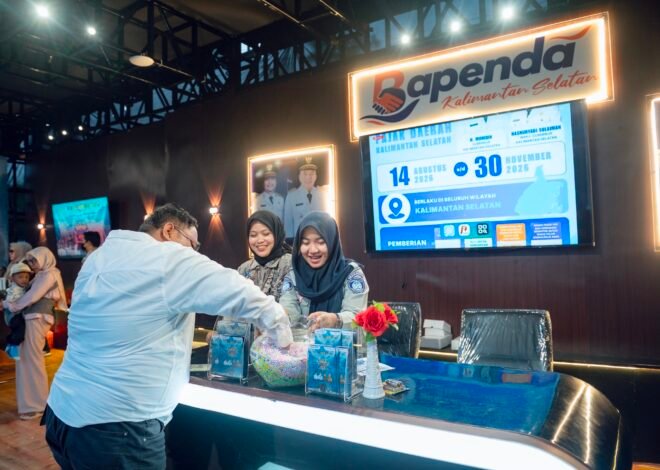 Rayakan Hari Jadi ke-76 Kalsel, Tim Pembina Samsat Hadirkan Layanan Samsat dan Undian Berhadiah di Expo Kalsel 2026