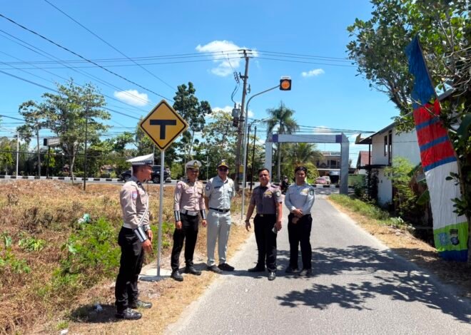 Jasa Raharja Kalteng Dukung Persiapan Pembukaan Simpang 3 Jalan HM Arsyad-Teratai 2 Demi Tingkatkan Keselamatan Berlalu Lintas